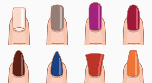 Как правильно выбирать цвет маникюра для разных форм ногтей