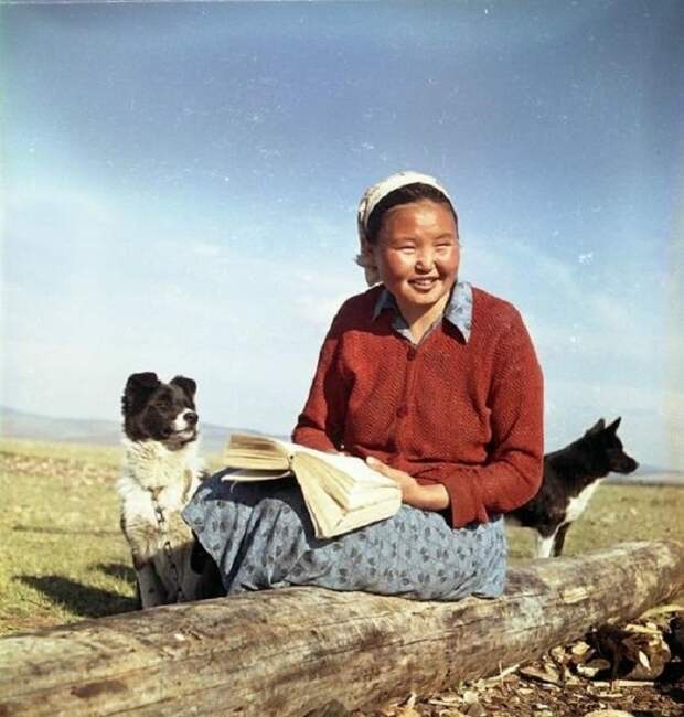 Чабан колхоза им. Тельмана, член КПСС, Дашинима Амоголонова. 1959 год.