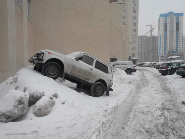 Зима авто, прикол, юмор