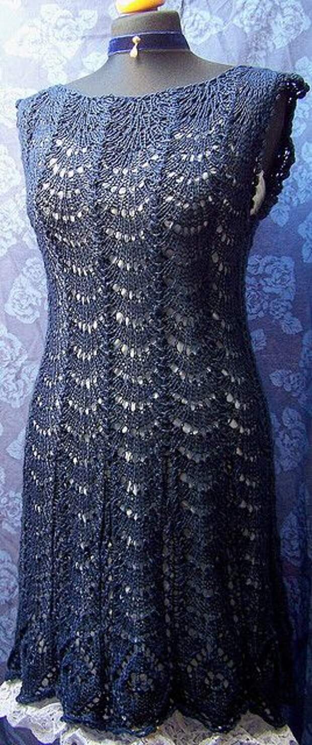 Knitted Lace dress--- not sure if I would ever knit one, but it is so lovely.: 
