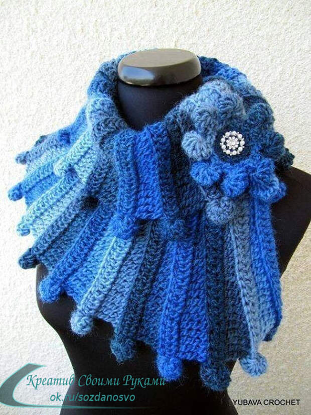 Оригинальные шарфы. Идеи для творчества.