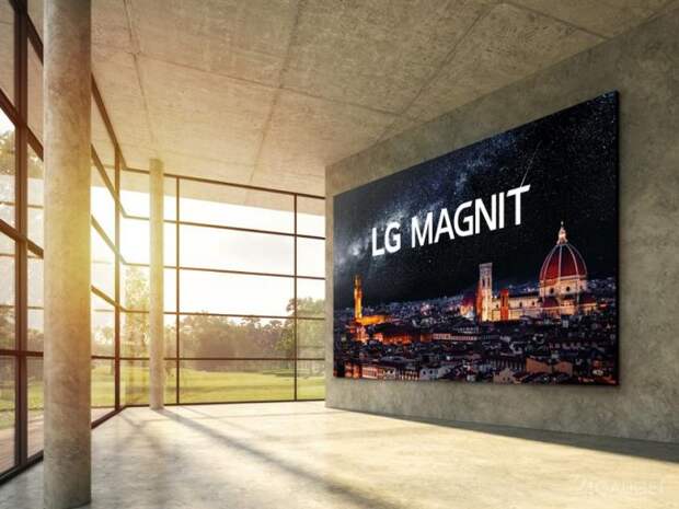 LG представил самый большой телевизор с диагональю 163 дюйма, технологией MicroLED и 4K