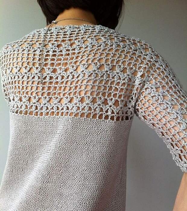 Ravelry: Julia - floral lace tunic (crochet+knit) by Vicky Chan: 