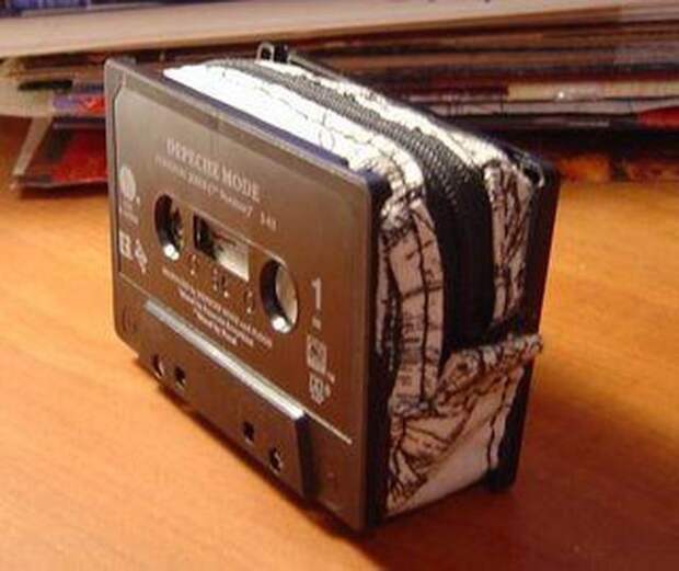 Что можно сделать из старых видео и аудиокассет  кассета, сделай сам, утиль