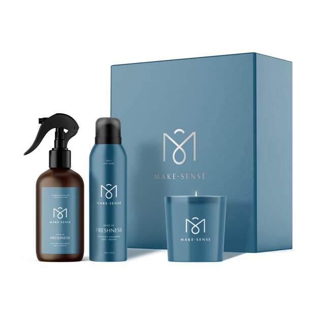 Подарочный набор Sense of Freshness, Make Sense, 4157 руб. («Золотое яблоко»)