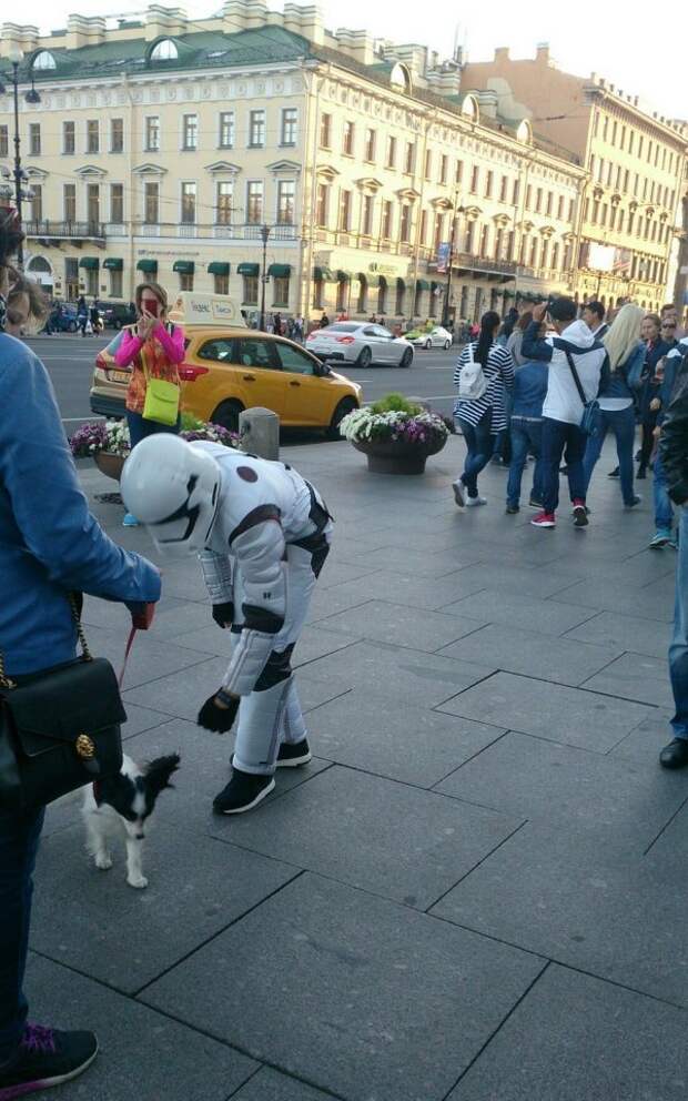 Модные персонажи на питерских улицах
