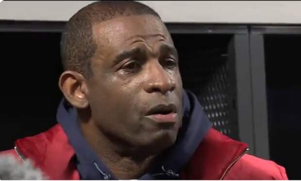 Deion Sanders in the locker room before Celebration Bowl 