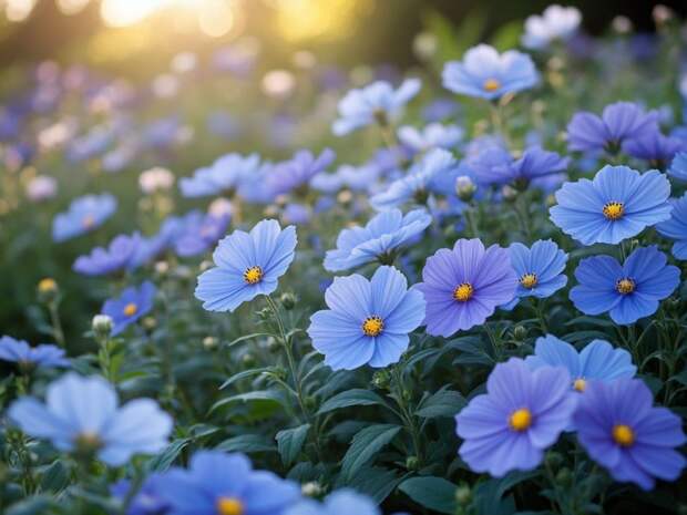 Небесно‑морская клумба: эти синие и голубые цветы полностью меняют участок