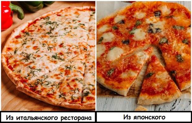 Пицца в итальянском ресторане будет вкусной, а в японском - вряд ли