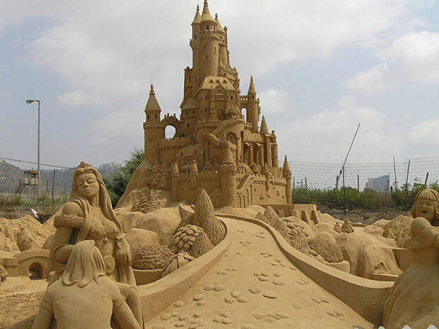Замки из песка, которые поразят ваше воображение Замки из песка, прикол
