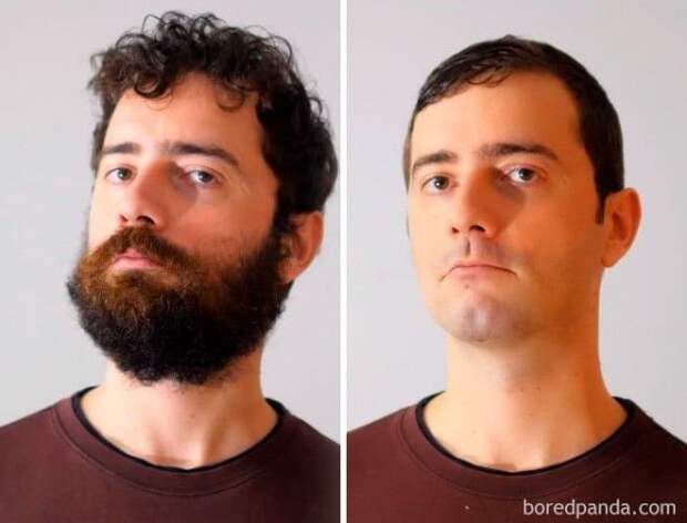Shaving Facial Hair Before And After
