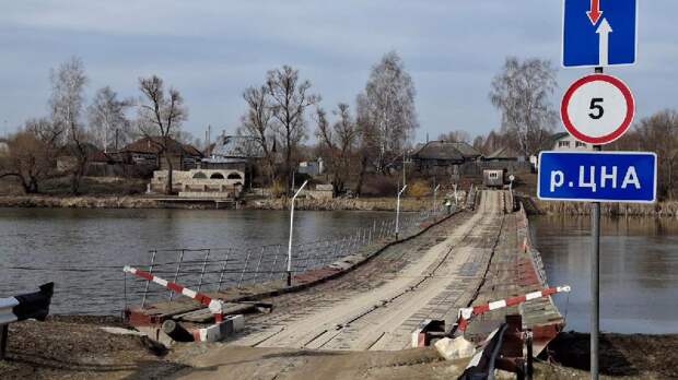 В Шацком районе перекроют движение по наплавному мосту через реку Цна