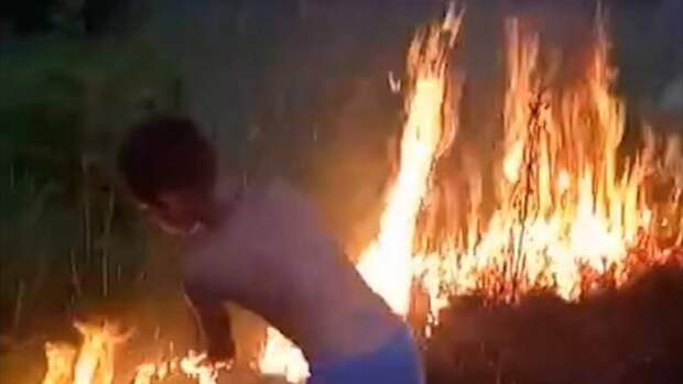 Настоящие герои: в Тульской области школьники почти три часа самостоятельно тушили природный пожар