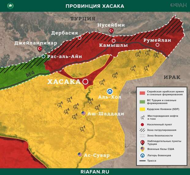 Карта военных действий — Хасака