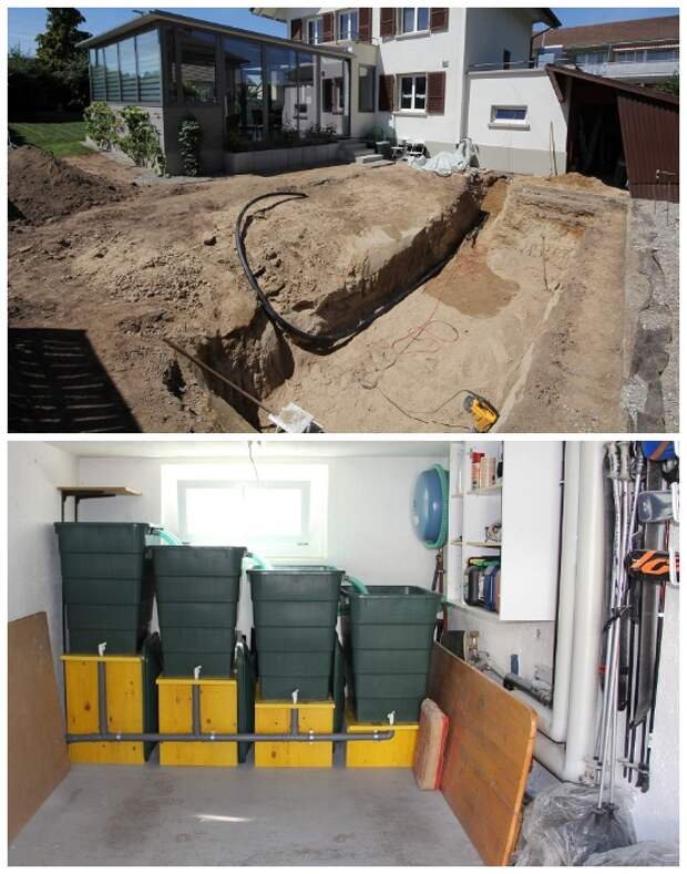 Установка водопровода и системы фильтрации воды для домашнего пруда. | Фото: elegimaldia.es.