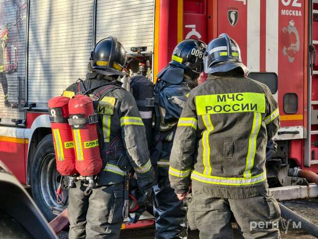 В Московском высшем общевойсковом командном училище загорелась кровля