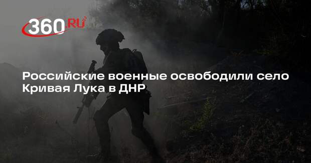 Минобороны: бойцы Южной группировки войск освободили село Кривая Лука в ДНР