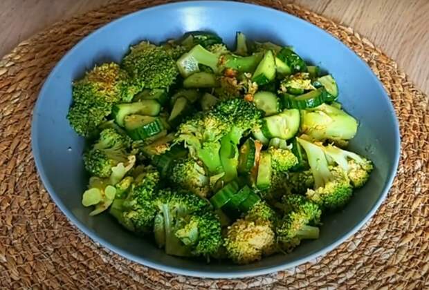 Вкусный и полезный салат из брокколи