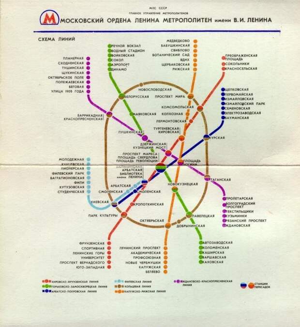 Схема с новым дизайном от 1978 года карта, метро, схема