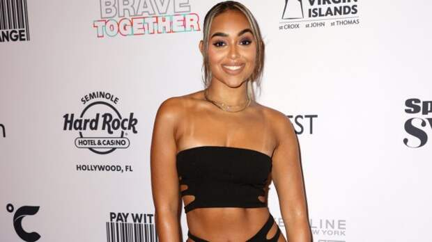 Ashley Nicole Moss poses for a photo at a Sports Illustrated event.