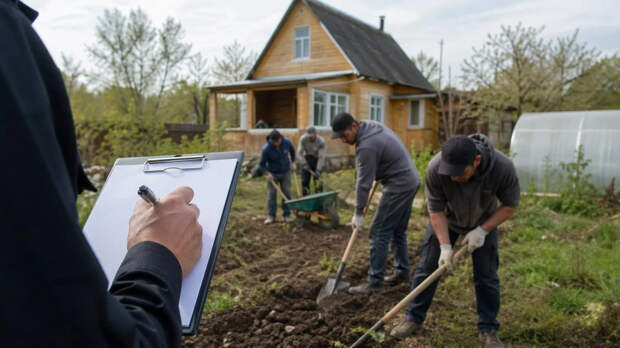 Гражданам России грозит штраф за найм нелегальных мигрантов на дачные работы