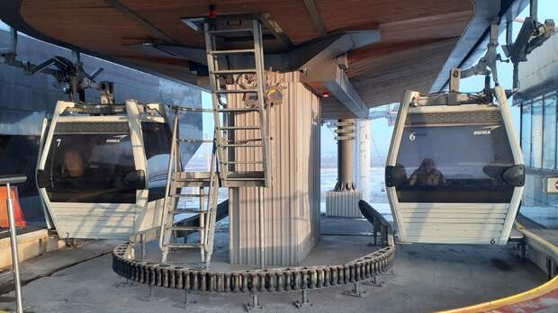 Нижегородская канатная дорога снова не работает из-за сильных морозов 21 февраля