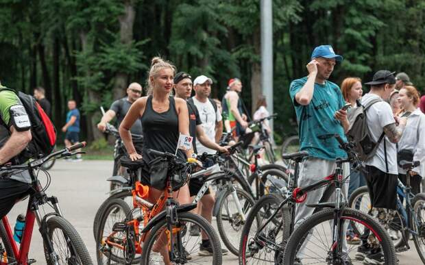 В Рязани прошёл велопробег в честь Дня России
