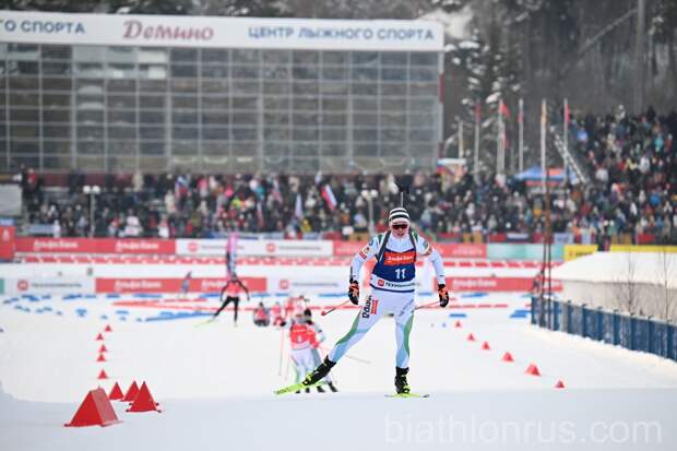 Биатлонисты ХМАО не смогли выиграть медали на этапе Кубка России в Демино