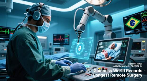 Врач провел операцию, находясь в 12 000 километров от пациента