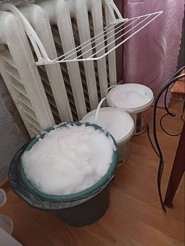 Сезон добычи снега в ДНР