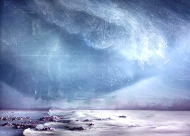 Северное сияние. Автор: Kim Keever.