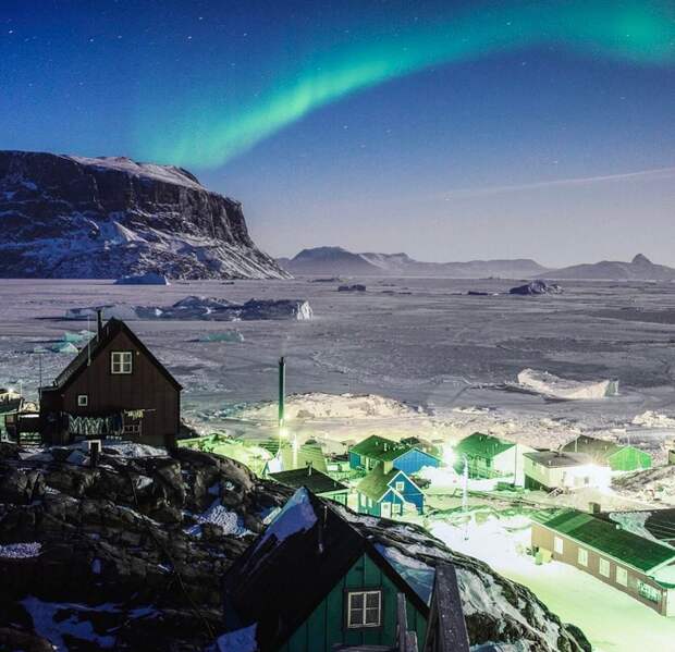 Северное сияние гренландия, подборка, природа, путешествия, север, удивительное