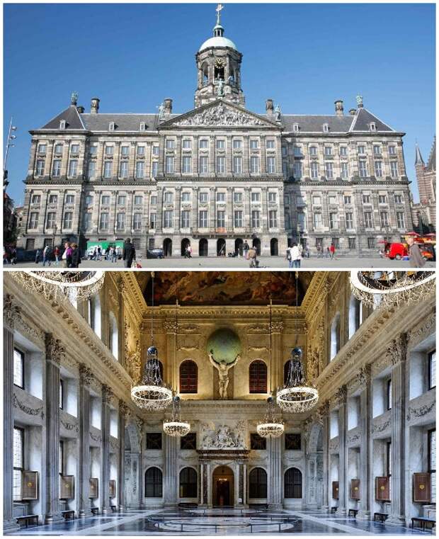 Королевский дворец в Амстердаме (Нидерланды).