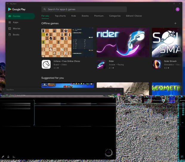 Энтузиаст установил магазин Google Play Маркет в Windows 11"