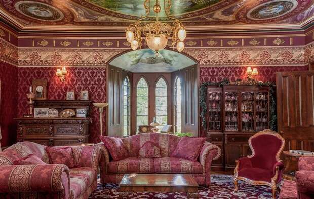 Бордовый цвет: сочетание с другими тонами в интерьере (75 фото)