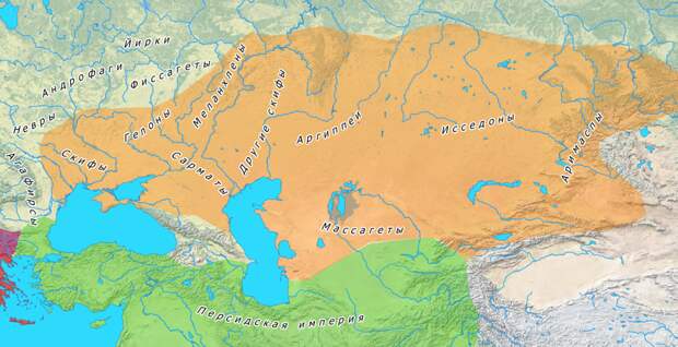 расселение скифских племен в 4-5 веке до н.э.