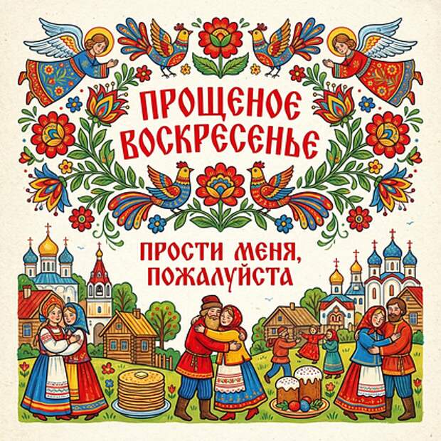 Открытки на Прощеное воскресенье 2026: 70+ красивых картинок и поздравлений