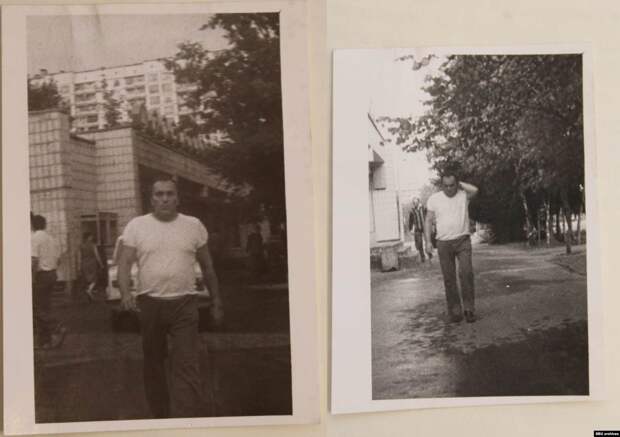 Василий Гриб на следующий день после отлета жены и дочери. Снимки сделаны группой наружного наблюдения КГБ с помощью скрытой камеры