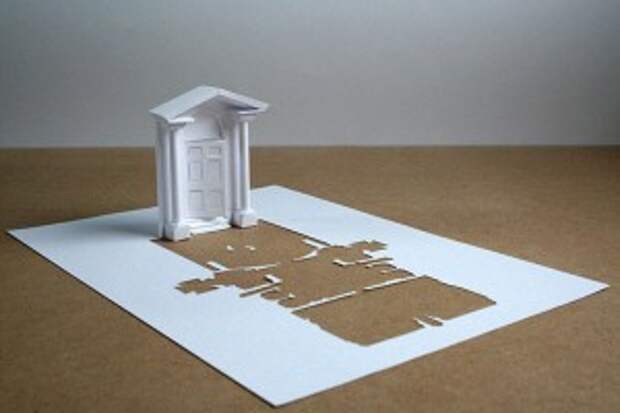 Питер Каллесен, скульптура из бумаги