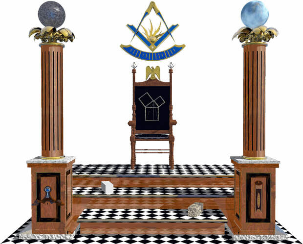Колонны Я:. и Б:. - один из главных символов масонства