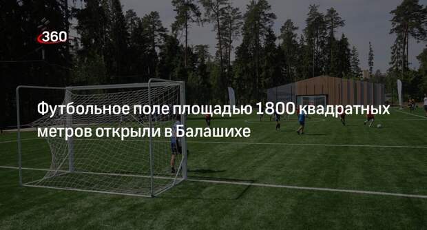 Футбольное поле площадью 1800 квадратных метров открыли в Балашихе