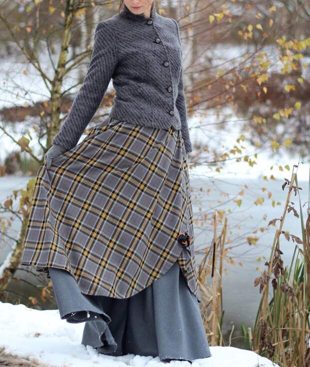 Двухслойная юбка в стиле бохо. /Фото: cpykami.ru