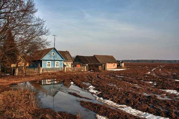 В деревне весной Деревня, Весна, Россия, Природа, Красота, Фотография, Длиннопост