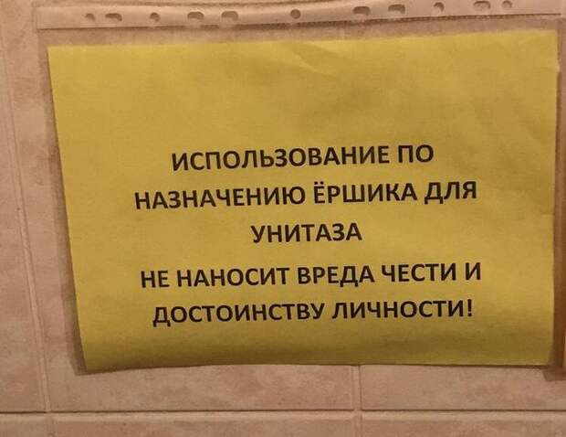 Пользование туалетом