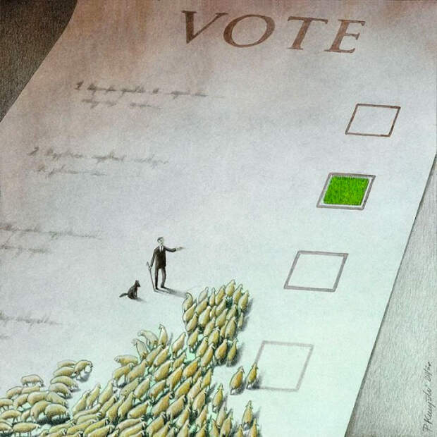 Выборы. Автор: Pawel Kuczynski.