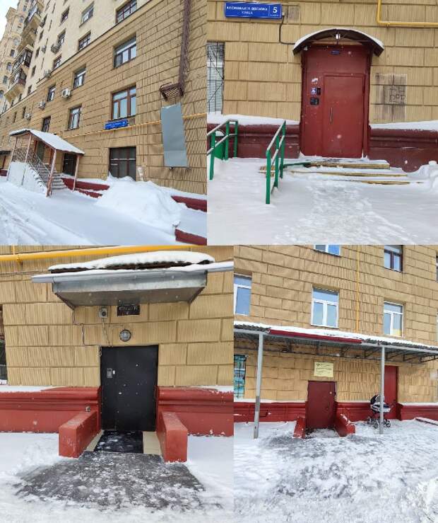 Двор на Космонавта Волкова расчистили от снега — управа