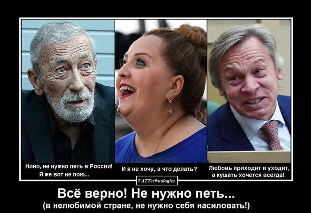Не нужно петь в нелюбимой стране