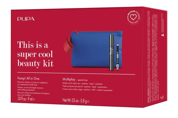 Набор для макияжа глаз в косметичке Vamp! All In One + Multiplay Set Blue, Pupa, 2033 руб. («Рив Гош»)