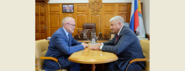 В ходе рабочей поездки в Кировскую область Владимир Колокольцев провел встречу с губернатором региона Александром Соколовым