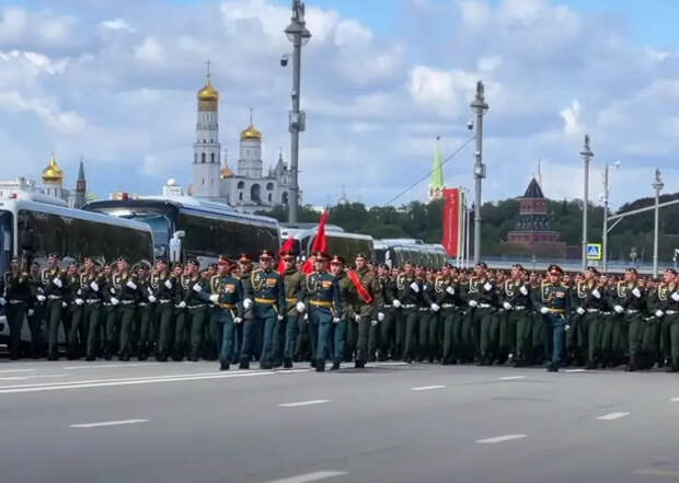 Генеральная репетиция Парада Победы